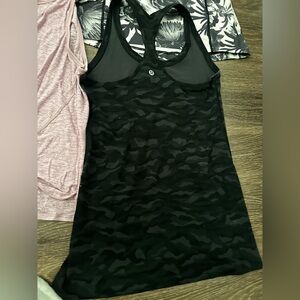 Lululemon Black Camouflage Tank